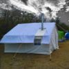 canvas tent with fly