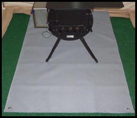 wood stove mat