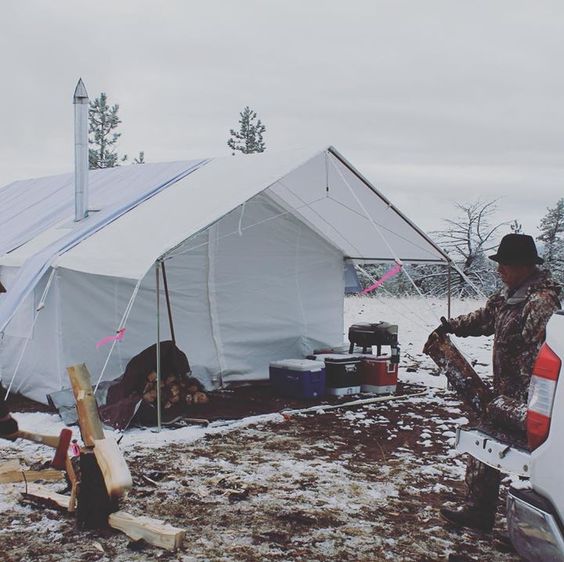 winter hunter tent