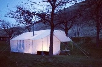 nighttime glow tent