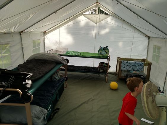 canvas tent camping